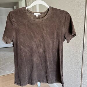 Cotton Citizen brown tie die t shirt